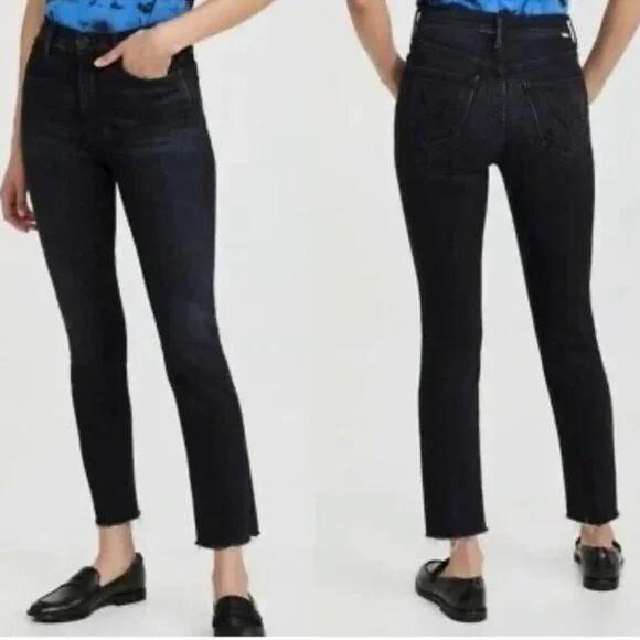 Mother Jeans The High Wasted Rascal Ankle Snippet in Thunder Road Size 27 - Picture 2 of 3